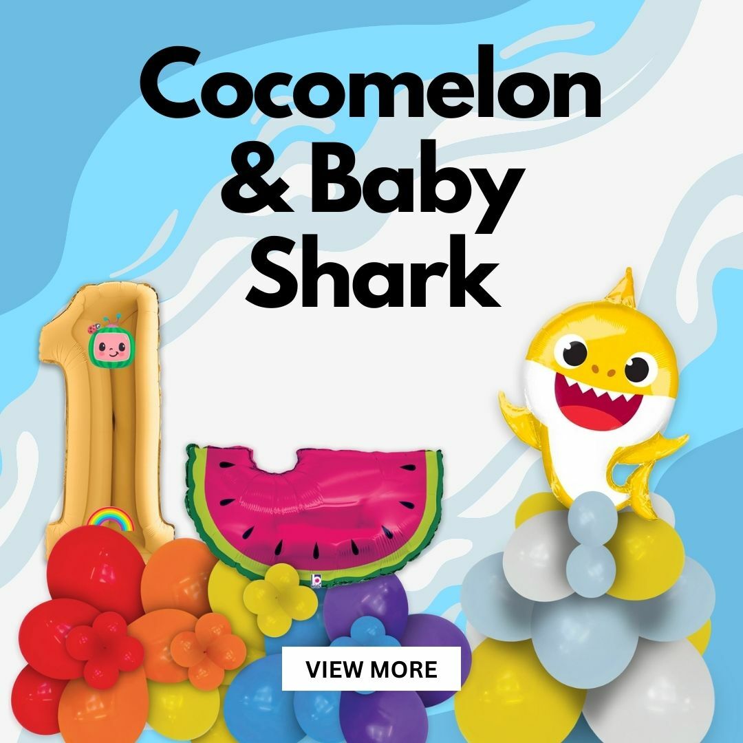 Cocomelon & Baby Shark Licensed Balloon by Singapore Online Party Store Give Fun Singapore