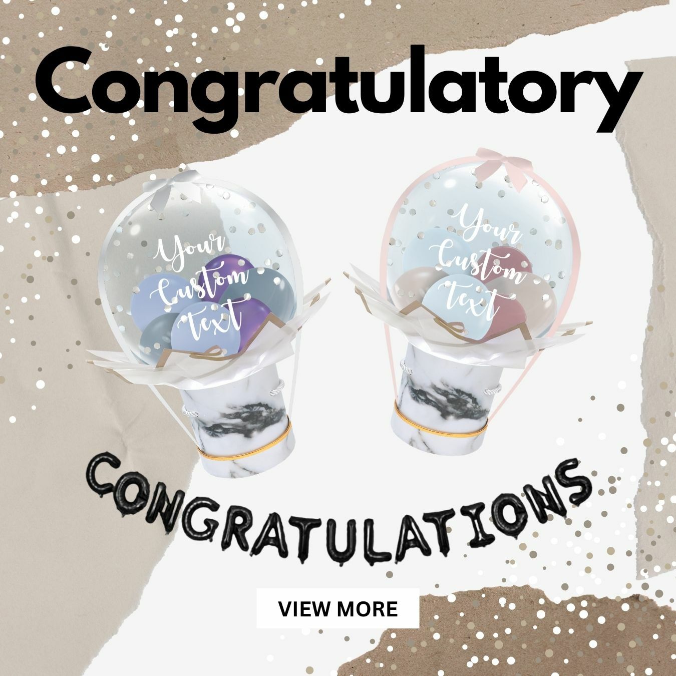 Show your appreciation and celebrate the achievements of your valued employees with our congratulatory balloons!