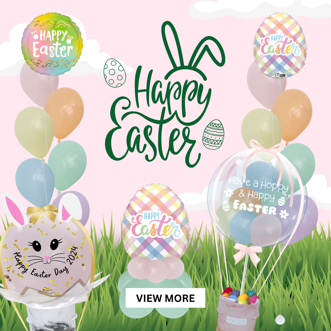 Egg-citing Easter Day Give Fun Singapore Helium Balloons Party Supplies Decoration Birthday Same Day Delivery Self Pick Up Oxley Bizhub 2 best Gift balloon Easter Blessings Easter's Day celebration gifitng 