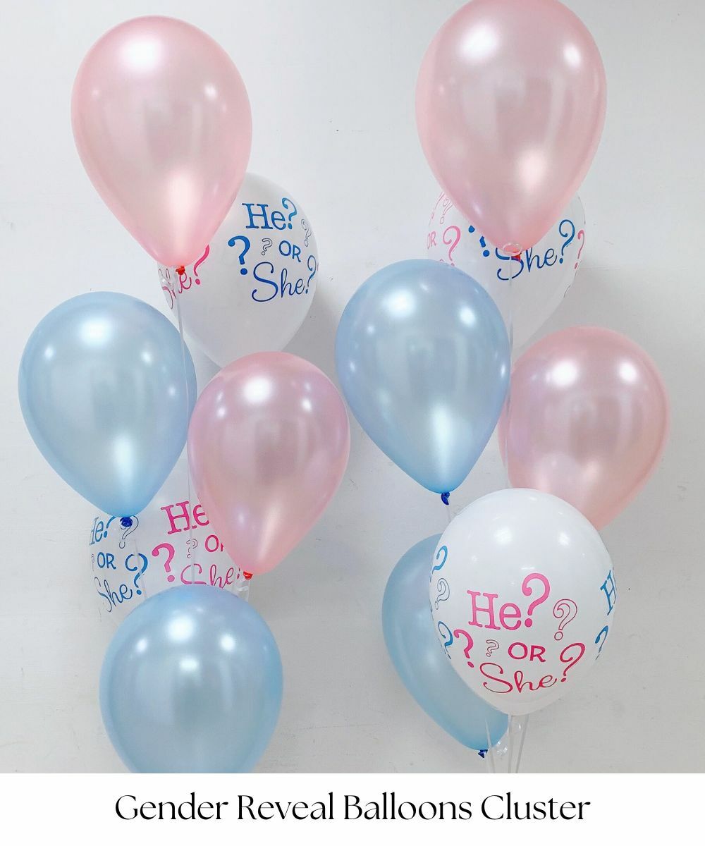 Gender Reveal Balloons Cluster by Give Fun Singapore
