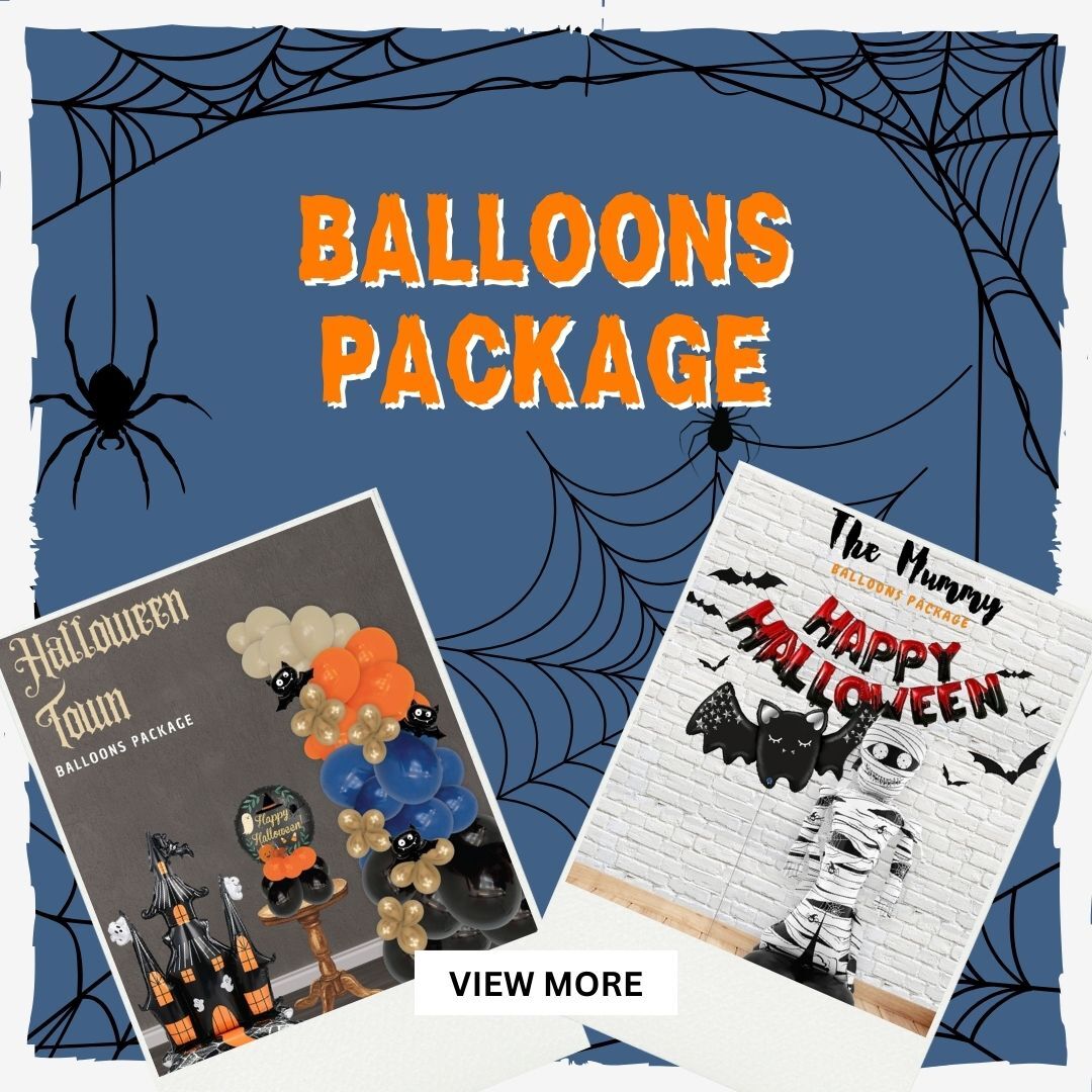 Transform your Halloween bash into a spooktacular event with GiveFun SG’s Halloween balloons! Our collection features eerie designs like grinning pumpkins, ghostly apparitions, and sinister spiders. Crafted from high-quality latex and foil, these balloons will add an extra dose of frightful fun to your celebration. Ideal for decorating your home, office, or Halloween party venue, our balloons are easy to inflate and guaranteed to impress. Get ready for a night of ghoulish delight and make your Halloween party unforgettable with GiveFun SG’s Halloween balloons!