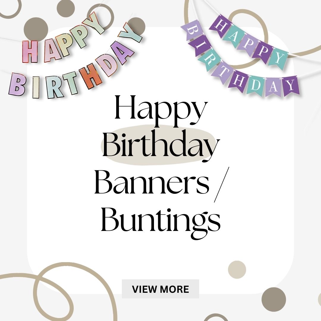 Give Fun Singapore Same Day Delivery Express Courier Store Pick Up Party Supplies Birthday Celebration Decorations Happy Birthday Banner / Buntings For Birthday Parties & Themed Events