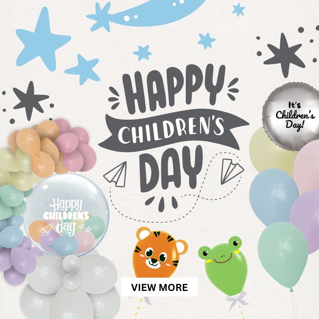 Give Fun Singapore Helium Balloons Party Supplies Decoration Birthday Same Day Delivery Self Pick Up Oxley Bizhub 2 Children's Day gifts ideas 