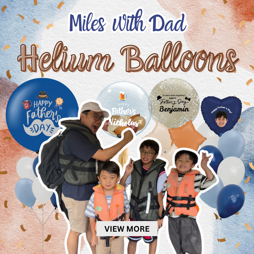 Our Miles with Dad Helium Balloons collection is the perfect way to brighten Dad’s special day. From fun and quirky designs to heartfelt messages, these helium balloons will float into his heart and add a cheerful touch to your celebration. Whether paired with a gift or as a surprise decoration, these balloons are sure to make Dad smile and create unforgettable memories.