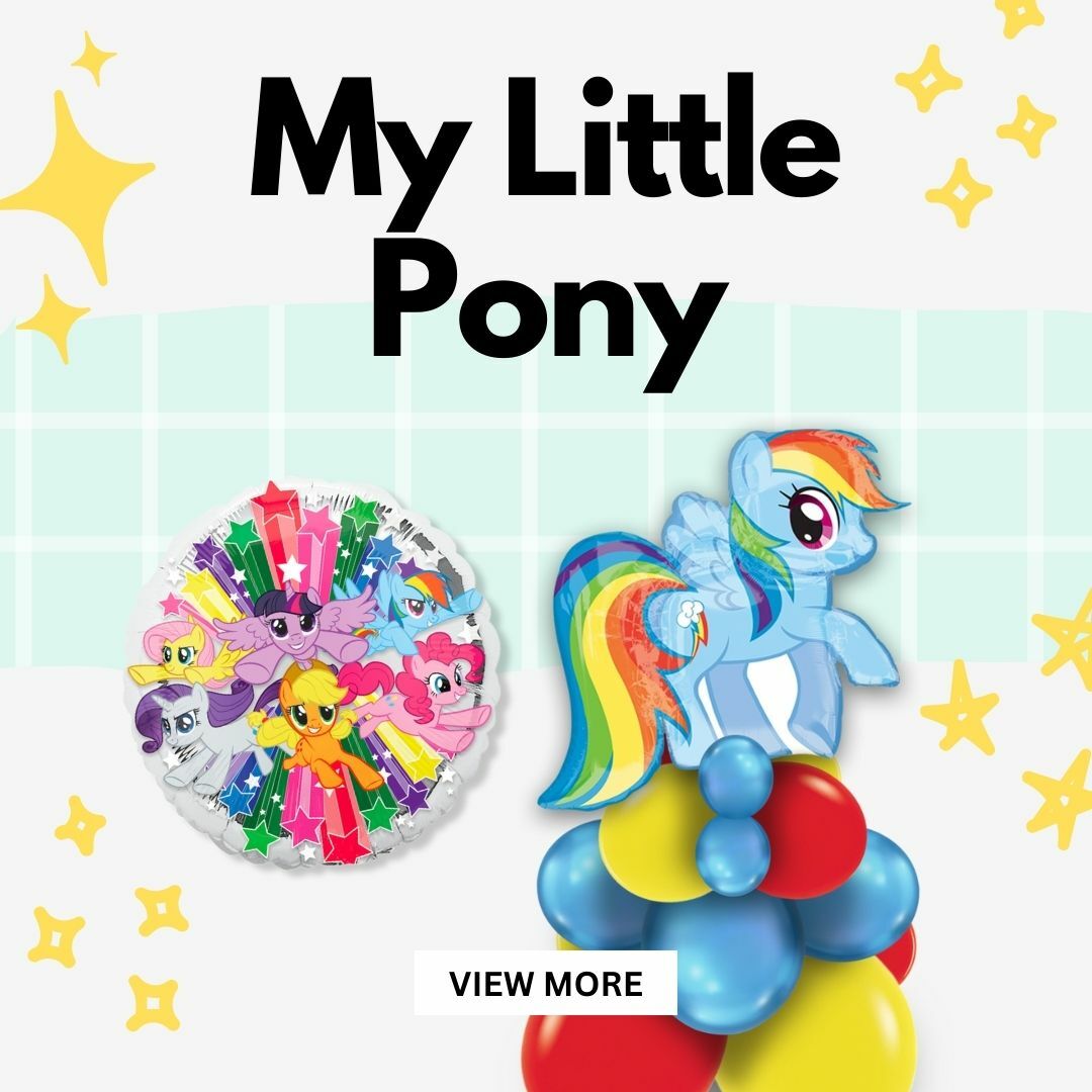 Step into the whimsical world of Equestria with our dazzling My Little Pony themed balloons!