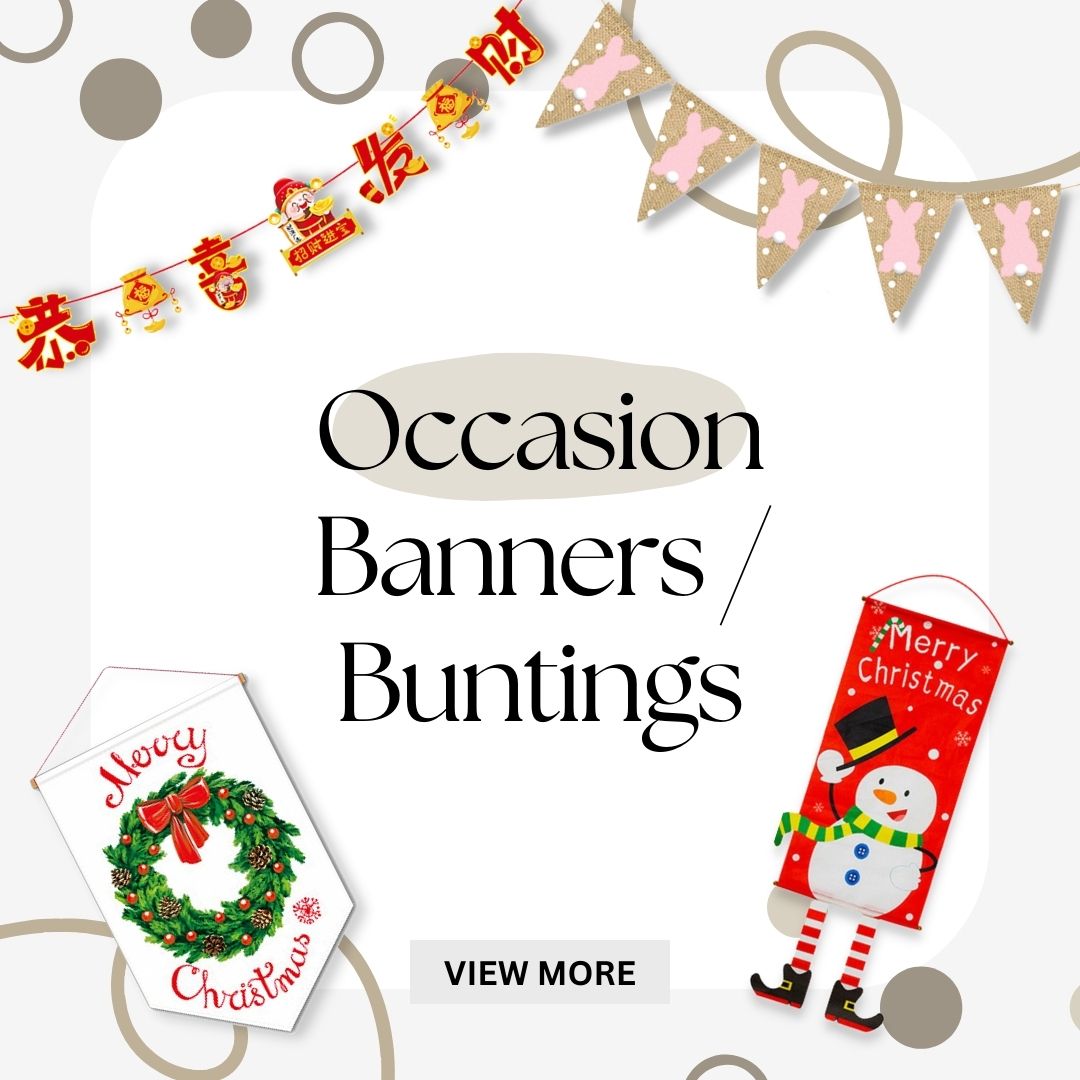 Give Fun Singapore Same Day Delivery Express Courier Store Pick Up Party Supplies Birthday Celebration Decorations Occassion Banner / Buntings For Birthday Parties & Themed Events