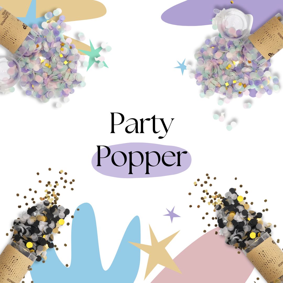 Give Fun Singapore Same Day Delivery Express Courier Store Pick Up Party Supplies Birthday Celebration Decorations Confetti Popper Gender Reveal Surprise Confettis