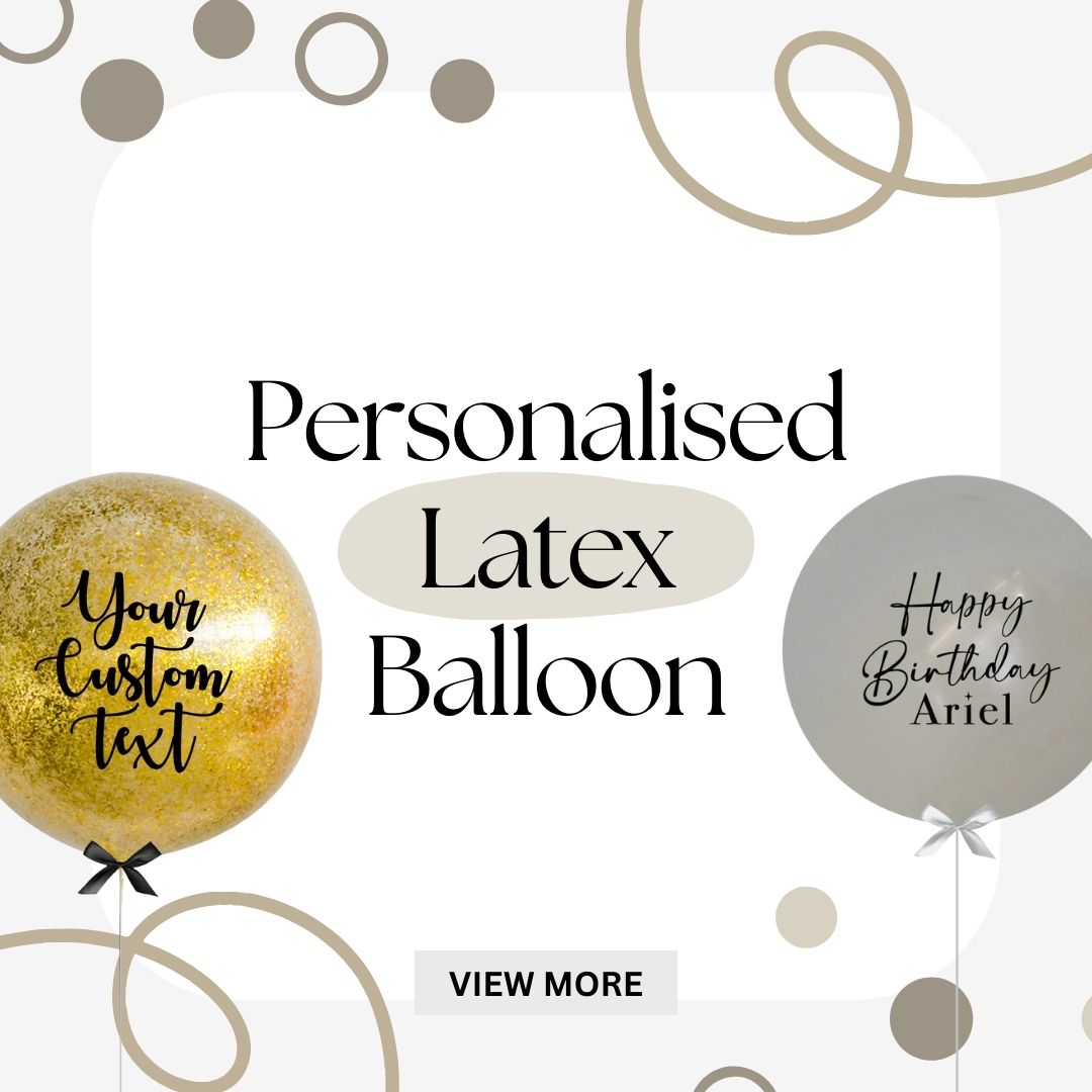 Personalised Jumbo Latex Balloons by Give Fun Singapore Party Balloons