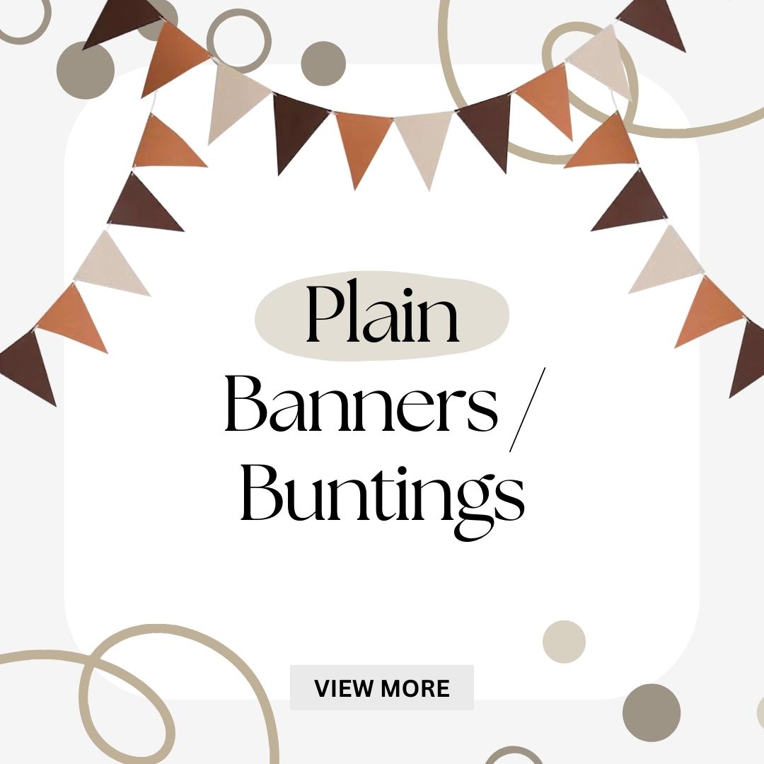 Give Fun Singapore Same Day Delivery Express Courier Store Pick Up Party Supplies Birthday Celebration Decorations Plain Banner / Buntings For Birthday Parties & Themed Events