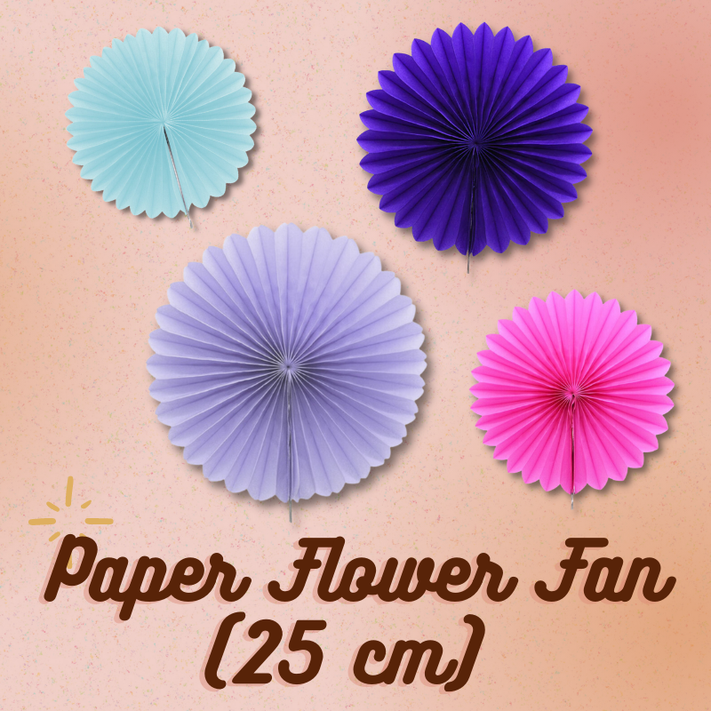 Give Fun Singapore Party Supplies Balloon Decoration Table Centerpiece Birthday Backdrop Set Assorted Pattern Paper Flower Pinwheel Snowflake Fan DIY Home 