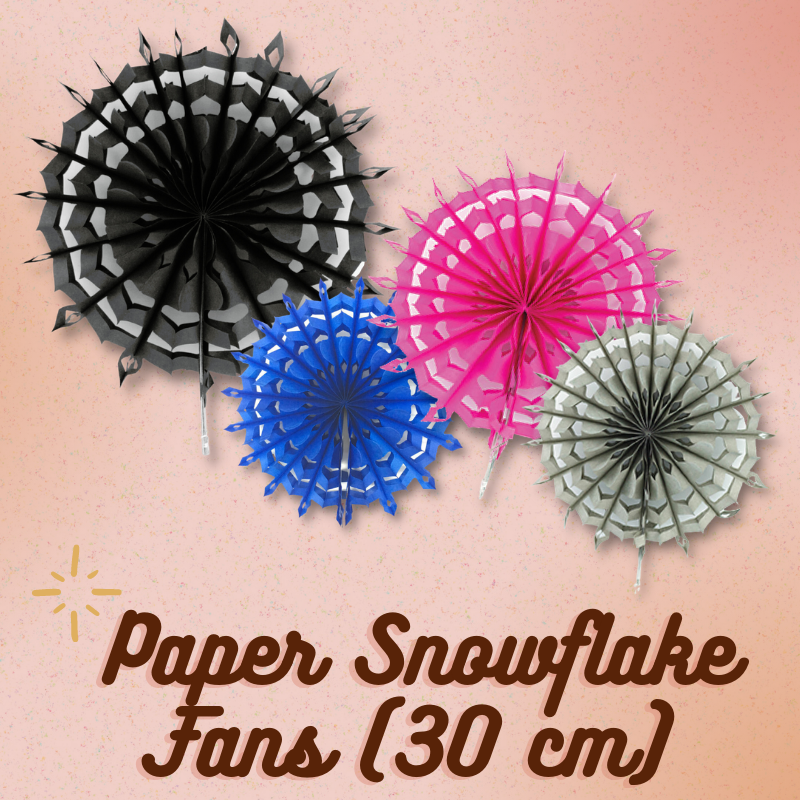 Give Fun Singapore Party Supplies Balloon Decoration Table Centerpiece Birthday Backdrop Set Assorted Pattern Paper Flower Pinwheel Snowflake Fan DIY Home 