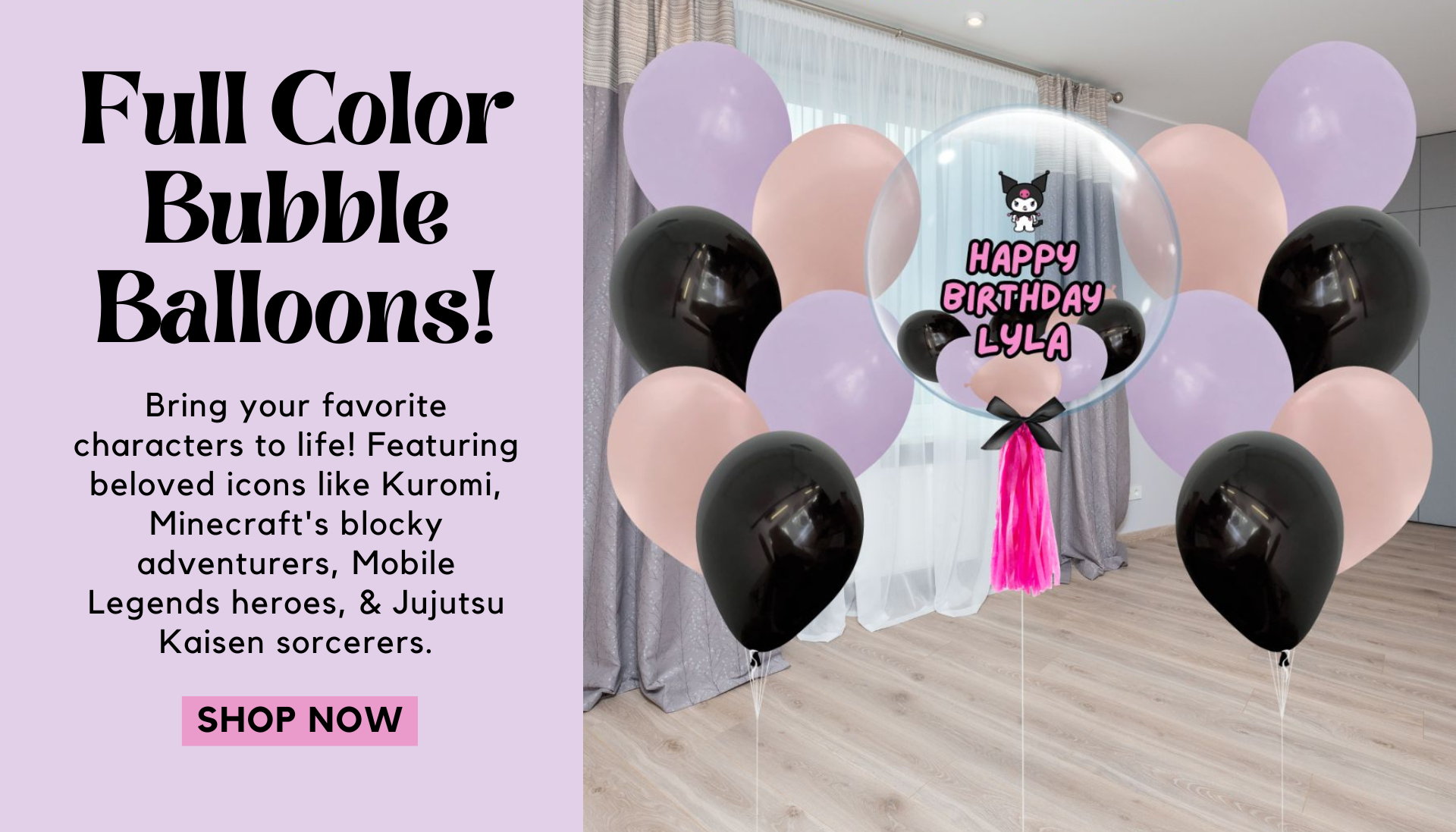 Full Color Bubble Balloons Featuring Your Favorite Characters! - Give Fun