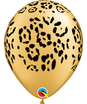 12'' Safari Animal Print Round Latex Balloon - Leopard Spots - Give