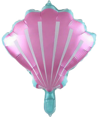 [Mermaid] Sea Shell Foil Balloon - Pink (18inch)