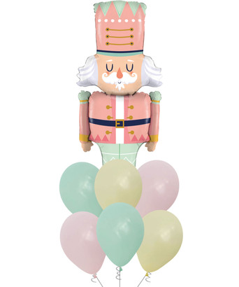 [Merry Christmas 2025] Pastel Nutcracker Balloons Bouquet