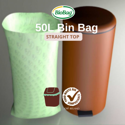BioBag 50 Litre Bags | 32 Bags | Suitable For Built-In Waste Sorting Drawer |