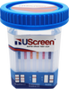 UScreen® 10 Panel Drug Test Cup, CLAI Waived, OTC, USSCUP-10M, AMP, BAR, BZO, COC, MDMA, MET, OPI, MTD, PCP, THC, Strips Visible