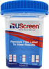 UScreen® 10 Panel Drug Test Cup with Adulterants, CLIA Waived, OTC, USSCUP-10NT, AMP, BAR, BZO, COC, MDMA, MET, OPI, MTD, OXY, PCP + CR, SG, PH, (No THC) 25/Box, Security Label