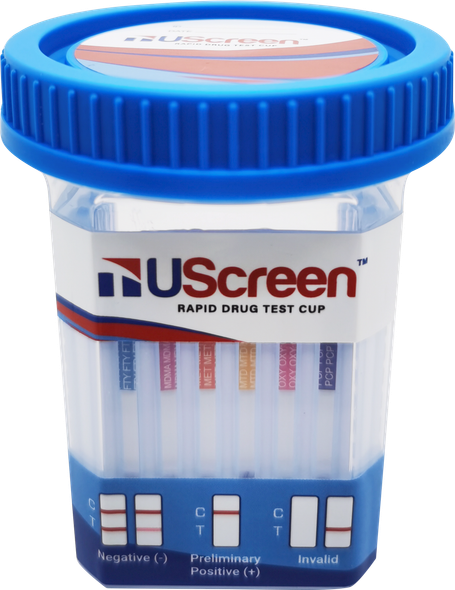 UScreen® 14 Panel Rapid Drug Screen Cup