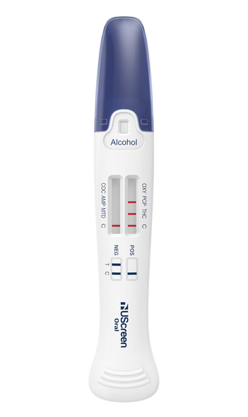 UScreen® Oral 5 Panel Drug Test Pen, AMP50, COC20, MET/mAMP50, OPI40, PCP10, (No THC), USSORAL-5NT-EUO