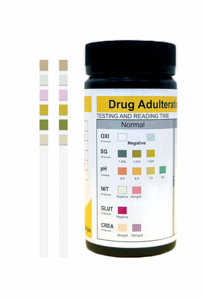 Healgen Scientific Specimen Validity Adulteration Test Strips (SVT) 6 Panel 25/Bottle HUAD-164