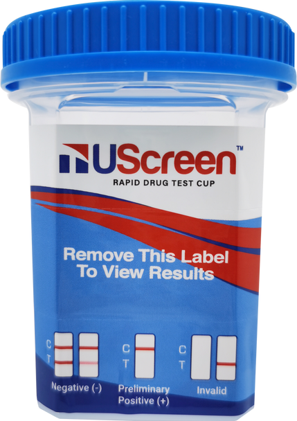 UScreen+ 18 Panel Rapid Drug Screen Cup USSCUPF-18E3FKKKT