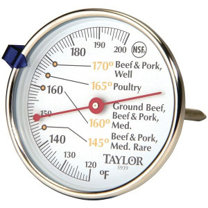 Taylor Precision Products 5939N Meat Dial Thermometer R810-TAP5939N Taylor Precision Products 5939N Meat Dial Thermometer R810-TAP5939N