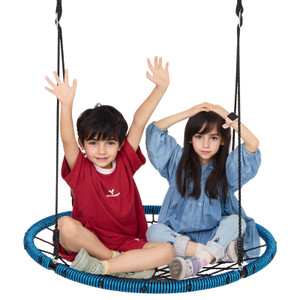 Spider Web Saucer Swing, 40 Inch Round Swings for Kids Outdoor, 750lbs Weight Capacity Saucer Tree  E415-ZZWDQQLHZZWD6R25UV0