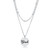 Delicate Stainless Steel Blessed Necklace R599-N01364RV-V01 Delicate Stainless Steel Blessed Necklace R599-N01364RV-V01