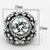 LOA874 - Ruthenium Brass Ring with AAA Grade CZ  in Clear A874-LOA874
