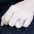 TK3698 - High polished (no plating) Stainless Steel Ring with AAA Grade CZ  in Clear A874-TK3698
