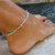 Mermaid Anklet Turquoise Beads On Silver Chain F369-461136460