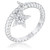 Cubic Zirconia Star Charm Fashion Ring R599-R08558R-C01