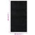 Shaggy Rug Black 100% Polyester 47 x 72 in Shaggy Rug A949-353818  Shaggy Rug Black 100% Polyester 47 x 72 in Shaggy Rug A949-353818