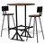 Bar Set Multicolor Solid reclaimed wood and powder-coated steel A949-245394  Bar Set Multicolor Solid reclaimed wood and powder-coated steel A949-245394