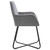  Dining Chair Set of 2 Gray Velvet Medium Ergonomic A949-249804