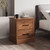 Wood Compact Floor Nightstand with Storage Drawers-Rustic Brown - Color: Rustic Brown D681-JV10795WN Wood Compact Floor Nightstand with Storage Drawers-Rustic Brown - Color: Rustic Brown D681-JV10795WN