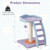 19 Inch Mohair Plush Cat Tree with Ladder and Jingling Ball-Purple - Color: Purple D681-PV10082PU 19 Inch Mohair Plush Cat Tree with Ladder and Jingling Ball-Purple - Color: Purple D681-PV10082PU