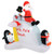 6 Feet Christmas Inflatable with Blow up Penguins and Santa Decoration B593-CM24954US