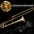 B Flat Trombone Golden Brass with Mouthpiece - Color: Golden D681-MU10024