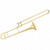 B Flat Trombone Golden Brass with Mouthpiece - Color: Golden D681-MU10024