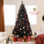 6/7/8 Feet Black Artificial Halloween Christmas Tree with PVC Branch Tips and 210/320/450 Cool Whit D681-CM24966US-L