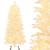 7 FT Artificial Xmas Tree with 1880 PE PVC Branch Tips for Party and Carnival - Color: White - Size D681-CM25073US