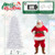 7 FT Artificial Xmas Tree with 1880 PE PVC Branch Tips for Party and Carnival - Color: White - Size D681-CM25073US