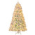 Pre-Lit Artificial Christmas Tree with Snow Flocked Branch Tips-S - Color: White - Size: 6 FT D681-CM25281US-S