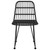  Garden Chair Set of 2 Black Steel, polyethylene A949-319429