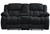 77" Black Manual Reclining Loveseat With Storage N270-561561