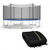 Trampoline Replacement Protection Enclosure Net with Zipper-12 ft - Color: Black - Size: 12 ft D681-TW10020