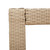 Patio Side Table with Wooden Top Beige 23.6"x15.7"x29.5" Poly Rattan A949-366305