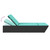 Double Sun Lounger with Cushions Black Poly Rattan A949-368187